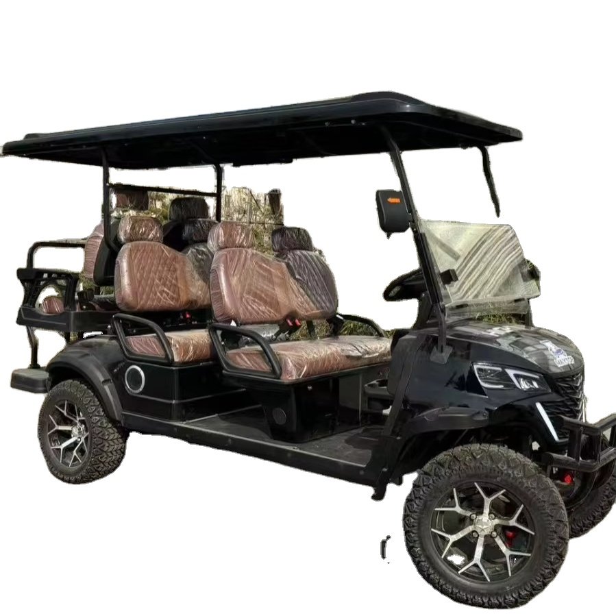 Four-Wheel Electric Sightseeing Bus for Scenic Golf Courses New Condition 4 Stroke Engine Foreign Trade Supply